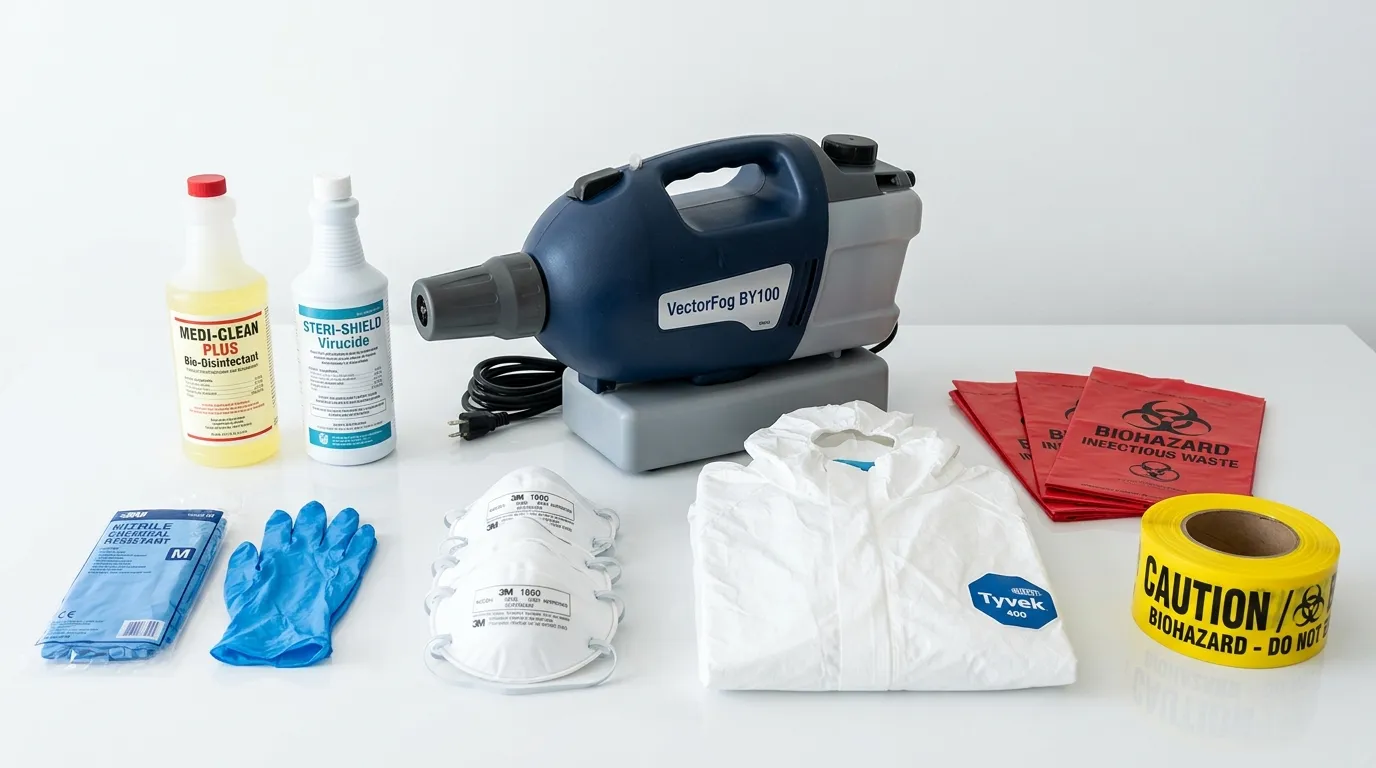 Professional biohazard remediation crew working in Wyandanch